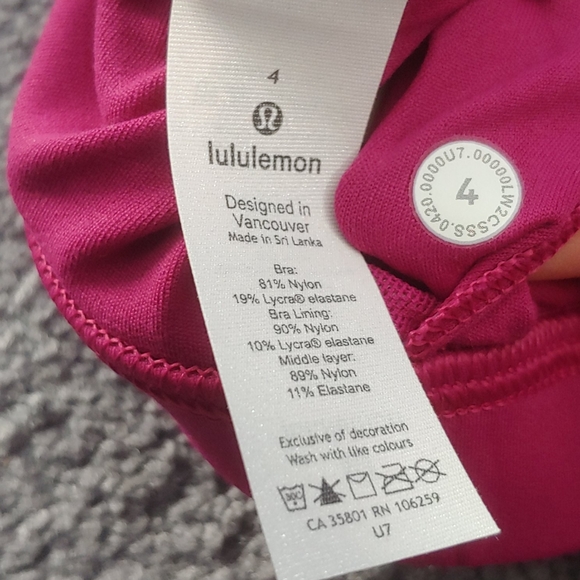 NWT Lululemon Special Edition Arise Bra *Shine - Picture 5 of 5